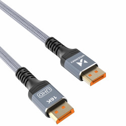 Kabel DisplayPort 2.1 Wozinsky 2m WPS-16AYL2S Certyfikowany 8K@120Hz 4K@240Hz HDR HDCP