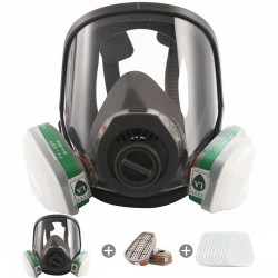 MASKA PRZECIWPYŁOWA + FILTRY 12SZT + 2 FILTRY WĘGLOWE