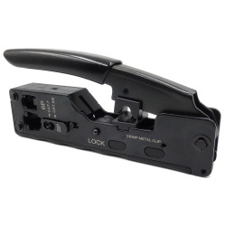 Zaciskarka Wtyków RJ45 LAN przelotowych (Kat.5/6/7), telefonicznych 6P4C Talvico, Zaciskacz