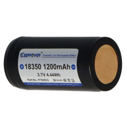 Akumulator 18350 PCM 1200mAh 3,7V 10A LI-ION KEEPPOWER 39mmX18.5mm 1szt.