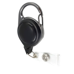 BRELOK Z KARABIŃCZYKIEM CZARNY rozwijany na klucze, akcesoria, kamping, wędkarstwo