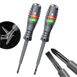 TESTER 230V PŁASKI + KRZYŻAK zestaw 2szt, Aneng B05 próbnik probówka