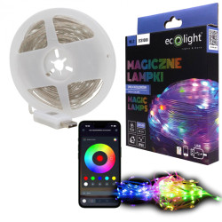 Lampki choinkowe MAGIC 200LED RGB 1 MLN Kolorów, 10m, Pilot