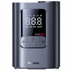 Kompresor BASEUS Bezprzewodowy GoTrip VA1 Super Mini, 3 Końcówki, Czarny