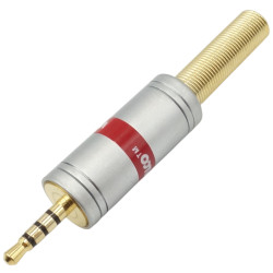 Wtyk JACK 2,5mm 4-pol. CHROME 4mm JW820 Vitalco