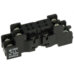 Gniazdo przekaźnika GZ2 Na szynę DIN, Relpol, Śrubowe, Czarne