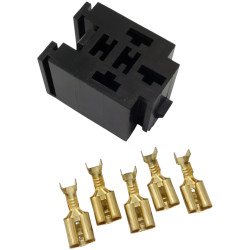 Gniazdo Przekaźnika Samochodowego 12V 24V 5-Pin, Bez Kabli, Konektory, podstawka