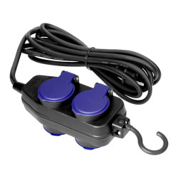 Przedłużacz 4gn 10m IP44 Warsztatowy bryzgoszczelny, przewód gumowy 3x1,5mm2 16A 2P+Z