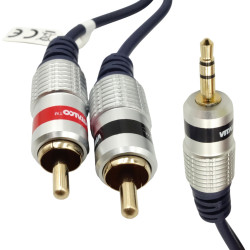 Kabel Jack 3,5 - 2xRCA 3m Stereo VITALCO Digital-Kable i Przyłącza RTV i PC