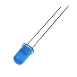 Dioda LED 5mm NIEBIESKA BD503D (DYFUZYJNA NIEBIESKA)-Podzespoły Elektroniczne