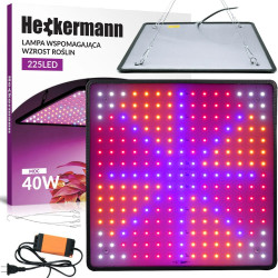 Lampa do wzrostu roślin LED 40W (1000W)  225LED do uprawy roślin, podwieszana