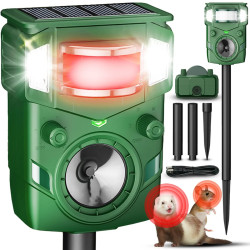 Odstraszacz zwierząt ultradźwiękowy solarny Heckermann AR51