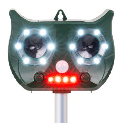 Odstraszacz zwierząt ultradźwiękowy solarny Heckermann MD3.6LI