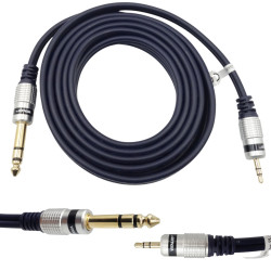 Kabel Jack 3,5/6,3 Stereo 3m VITALCO MK68 Wtyk-Wtyk-Kable i Przyłącza RTV i PC