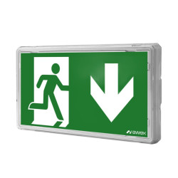 Oprawa Awaryjna LED EXIT Dwuzadaniowa, Biała AWEX ETS/1W/C/3/SA/PT/WH