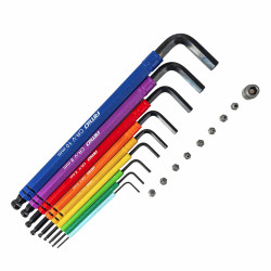 Klucze Imbusowe HEX z Kulką  i Zestawem Bitów IMBUS 18 Sztuk CRV AMiO