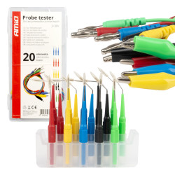 Zestaw Przewodów Pomiarowych 20 Elementów, AMIO