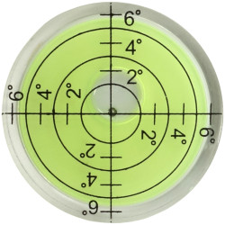 Poziomica mini okrągła 32mm Libella Gramofonowa ze skalą