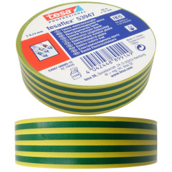 Taśma Izol. TESA 20m/19mm Żółto- Zielona Dł.20m Szer.19mm, Izolacyjna-Narzędzia Warsztatowe i Wyposażenie