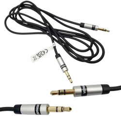 Kabel AUDIO AUX JACK 3,5 Wtyk-Wtyk 3m Stereo Slim VITALCO JKJ33