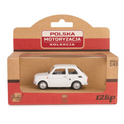 Model FIAT PRL 126p Biały 1:43 Mały Fiat, Maluch