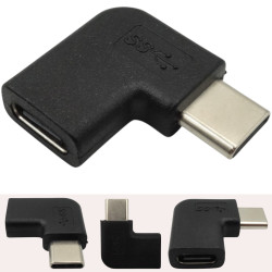 Adapter USB-C Kątowy, Typ-L, Wtyk- Gniazdo VITALCO