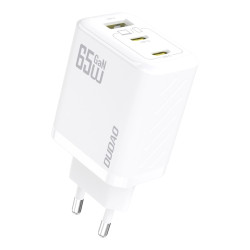 Ładowarka Sieciowa USB Dudao A29 65W GaN, 2 x USB-C + 1 x USB-A , Biała