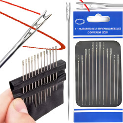 Igły Samonawlekające Do Szycia Ręcznego Rozmiary Zestaw 12 Szt Komplet Igła