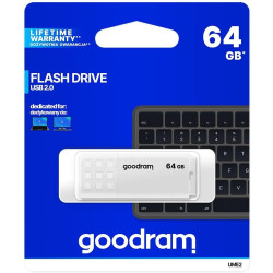 Pamięć PENDRIVE 64GB GOODRAM UME2 Biały, USB 2.0