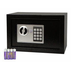 Sejf Kasetka SB-02 Stalowa Czarna, Zamek Elektroniczny 31x20x20cm