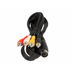 Kabel DIN-4*RCA 1,2-1,5m DIN5 (545)-Kable i Przyłącza RTV i PC