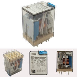 Przekaźnik F55.34.9.024.0040 24V DC 7A 4PDT FINDER-Podzespoły Elektroniczne