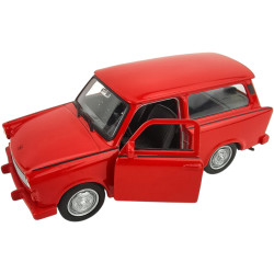 Model PRL Trabant P601 czerwony 1:34