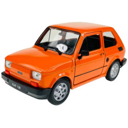 Model FIAT 126p PRL pomarańczowy skala 1:21 mały Fiat maluch