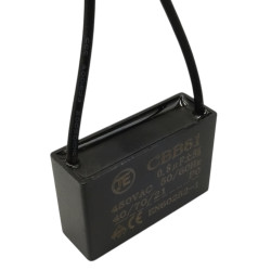 Kond. rozr. 0,8uF 450V CBB61 silnikowy rozruchowy kostka kondensator