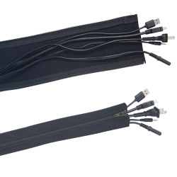 Organizer Do Kabli Neoprenowy 10x50cm, Zapinany na suwak