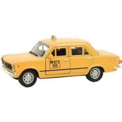 Model Fiat 125P Taxi PRL 1:34 Z Serialu Zmiennicy, pomarańczowa