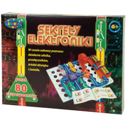 SEKRETY ELEKTRONIKI 80 eksperymentów zestaw edukacyjny nauka doświadczenia