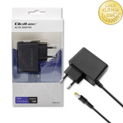 Zasilacz ZI 12V/1A  QOLTEC Premium 2,5/5,5  Impulsowy Wtyczkowy