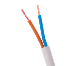 Przewód OMYP 300V 2x1mm BIAŁY Płaski H03VVH2-F-Przewody i Druty w metrażu