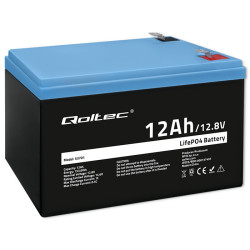 Akumulator 12,8V-12Ah LiFePO4 QOLTEC Litowo-Żelazowo-Fosforanowy