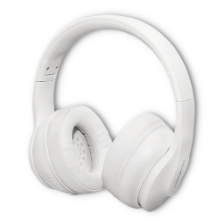 Słuchawki Bezprzewodowe QOLTEC Soundmasters, Bluetooth 5.0 Białe z Mikrofonem