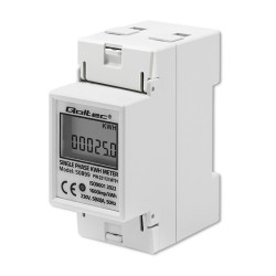 Miernik Poboru Energii QOLTEC, Licznik, Watomierz Na Szynę DIN, 230V/60A