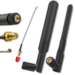 Antena 4G LTE Dual 5dBi QOLTEC Dookólna, 2 Sztuki