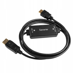 Konwerter HDMI do Displayport  Adapter KABEL 1,8M adapter przejscie