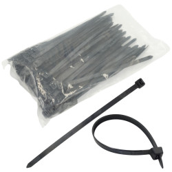 Opaska 200/7,8 Czarna, Paczka 100 Sztuk, odporna na UV