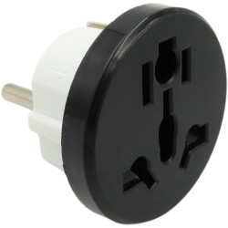 Adapter podr. wt.PL/gn.uniwers. J39-9 czarny Przejście złącze-Elektryka