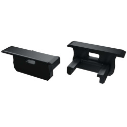 Profil LED - Zaślepka B  Czarna z otworem, Do Profilu B