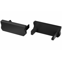 Profil LED - Zaślepka D  Czarna, Do Profilu D