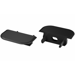 Profil LED - Zaślepka Z  Czarna z otworem, Do Profilu Z